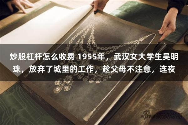 炒股杠杆怎么收费 1955年，武汉女大学生吴明珠，放弃了城里